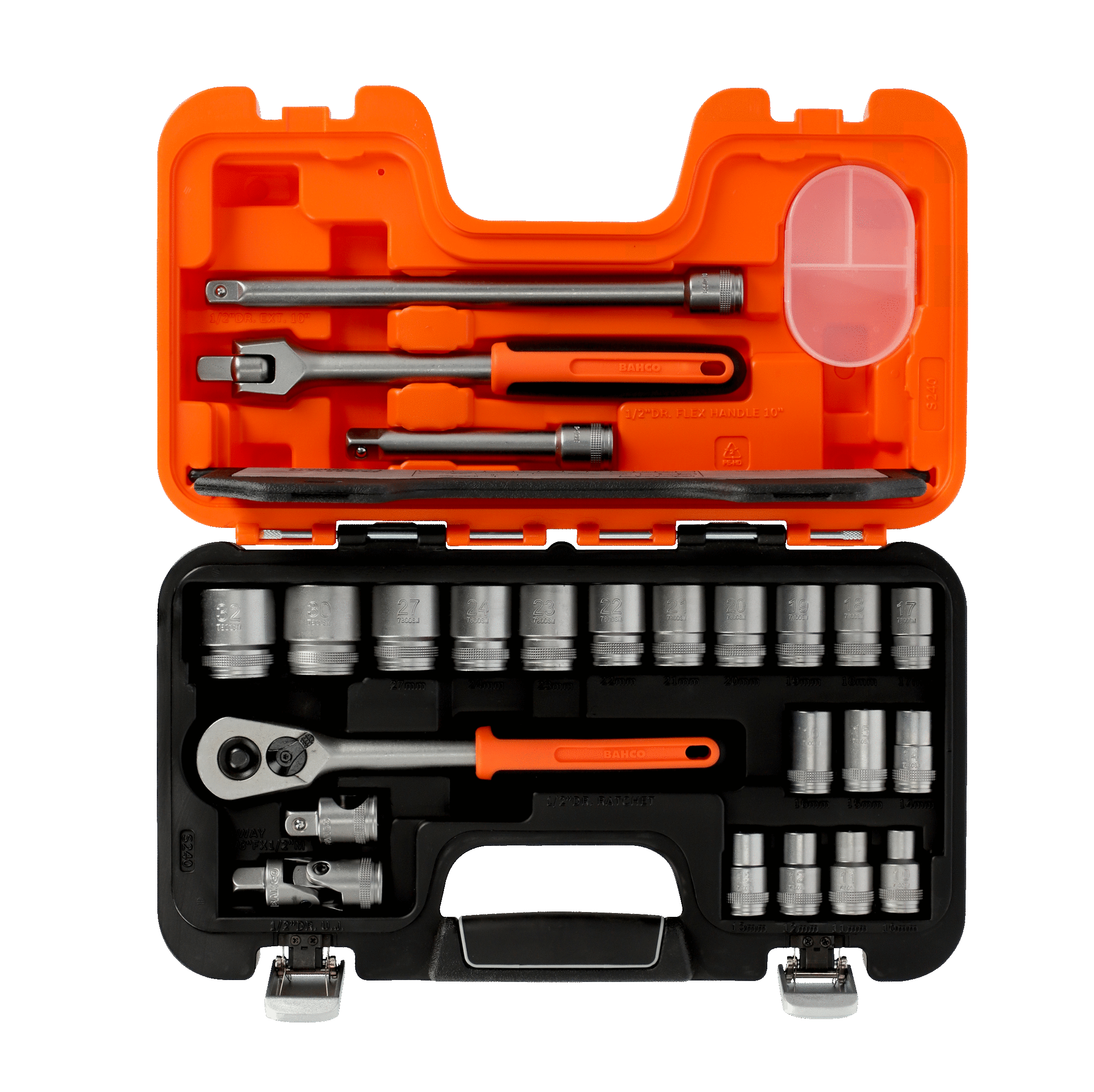 Juego De Bocallaves Métrico/Crique De 1/2" Hexagonal S240 - Bahco